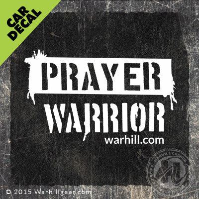 Car Decal - Prayer Warrior